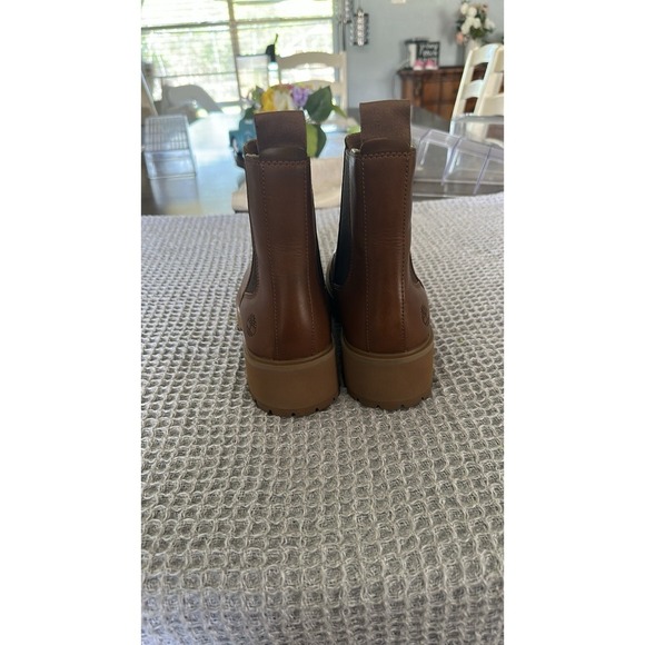 Timberland Women's Carnaby Cool Tan Chelsea Boots Size 9 - Picture 10 of 16